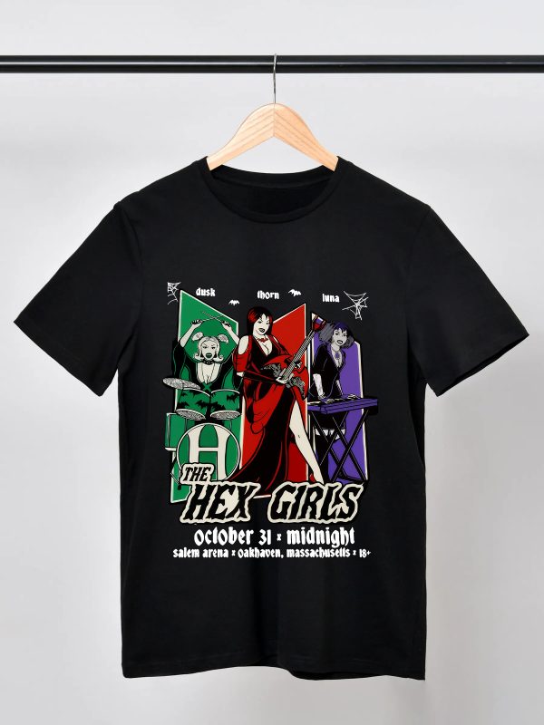 The Hex Girls World Tour T-Shirts Handmade Fashion Graphic Print Shirts Cotton T-Shirt Women Soft T-Shirts Men Crew Neck Short Sleeve Shirt