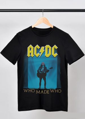 ACDC Shirts World Tour T-Shirts Handmade Fashion Graphic Print Shirts Cotton T-Shirt Women Soft T-Shirts Men Crew Neck Short Sleeve Shirt