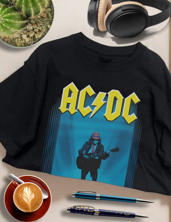 ACDC Shirts World Tour T-Shirts Handmade Fashion Graphic Print Shirts Cotton T-Shirt Women Soft T-Shirts Men Crew Neck Short Sleeve Shirt - Image 5