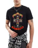 Men Guns N' Roses Rock T-Shirts Handmade Fashion Graphic Print Shirts Cotton T-Shirt Women Soft T-Shirts Crew Neck Short Sleeve Shirt