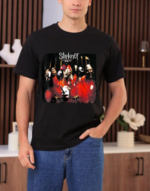 Slipknot T-Shirt Men Handmade Fashion Graphic Print Double Faced Shirts Cotton T-Shirt Women Soft T-Shirts Crew Neck Short Sleeve Shirt Hip Hop Tee Tops - Image 5