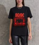 ACDC Shirt World Tour T-Shirts Handmade Fashion Graphic Print Shirts Cotton T-Shirt Women Soft T-Shirts Men Crew Neck Short Sleeve Shirt