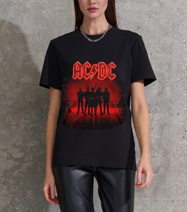 ACDC Shirt World Tour T-Shirts Handmade Fashion Graphic Print Shirts Cotton T-Shirt Women Soft T-Shirts Men Crew Neck Short Sleeve Shirt - Image 4