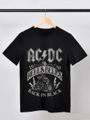 ACDC World Tour T-Shirts Handmade Fashion Graphic Print Shirts Cotton T-Shirt Women Soft T-Shirts Men Crew Neck Short Sleeve Shirt