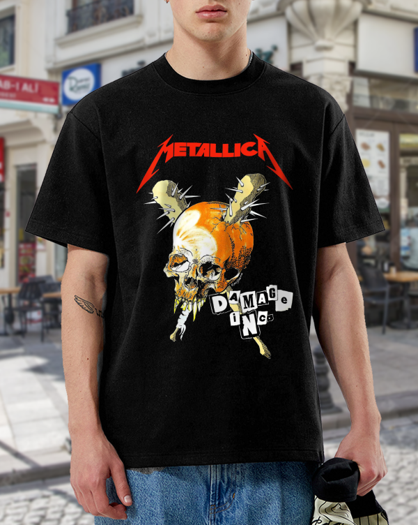 Metallica Men's Standard Damage Inc Tour T-Shirt Tee Cotton Soft Crew Neck Short Sleeve Shirt for Band Music Fans - Image 4