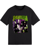 Pantera Official Vintage Group Sketch T-Shirt Cotton Soft Crew Neck Short Sleeve Shirt for Band Music Fans