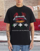 Metallica Men's Standard Master of Puppets T-Shirt Cotton Soft Crew Neck Short Sleeve Shirt for Band Music Fans