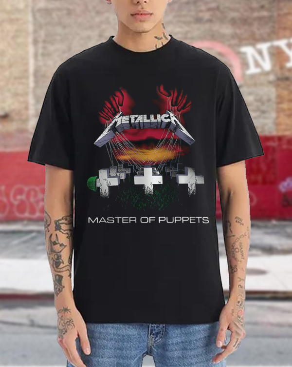 Metallica Men's Standard Master of Puppets T-Shirt Cotton Soft Crew Neck Short Sleeve Shirt for Band Music Fans - Image 4