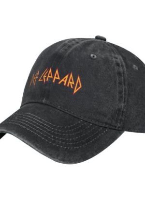Men’s Def Leppard Rock Music Bnad Vintage Washed Cotton Baseball Cap