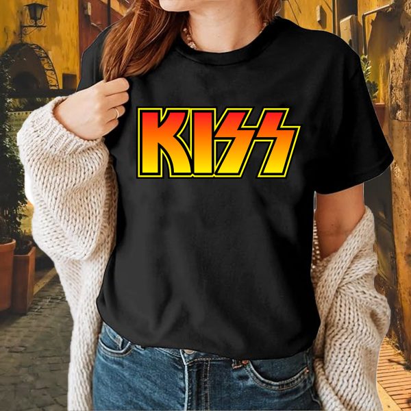 Men's KISS Classic T-Shirt Vintage Rock Graphic Tee 80s Music Shirt Cotton Rock Fan pop Rock Music World Tour Black T-Shirt - Image 3