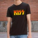Men's KISS Classic T-Shirt Vintage Rock Graphic Tee 80s Music Shirt Cotton Rock Fan pop Rock Music World Tour Black T-Shirt
