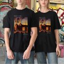 Men's Pink Floyd Band SPINK FLOYD FADED ANIMALS T-Shirt T-Shirt Vintage Rock Graphic Tee Cotton Rock Fan pop Rock Music World Tour Black Unisex T-Shirt