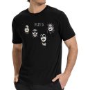 Men's KISS 1974 KISS Tee Vintage Rock Graphic Tee 80s Music Shirt Cotton Rock Fan pop Rock Music World Tour Black T-Shirt