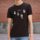 Men's KISS 1974 KISS Tee Vintage Rock Graphic Tee 80s Music Shirt Cotton Rock Fan pop Rock Music World Tour Black T-Shirt