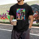 Men's Women's Unisex Juice WRLD Vintage Crewneck Rapper T-Shirt Novelty Graphic Tee Tops T-Shirt Album Rock Music T Shirt Black