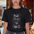 Men's Pink Floyd Band The Wall T-Shirt Vintage Rock Graphic Tee Cotton Rock Fan pop Rock Music World Tour Black Unisex T-Shirt