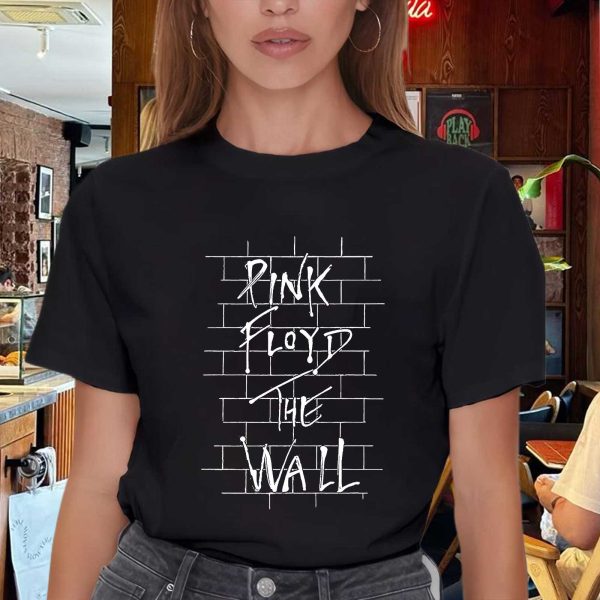 Men's Pink Floyd Band The Wall T-Shirt Vintage Rock Graphic Tee Cotton Rock Fan pop Rock Music World Tour Black Unisex T-Shirt - Image 6