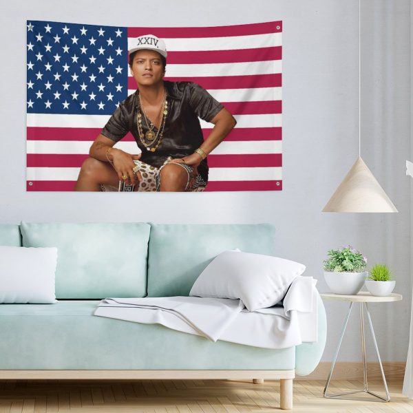 Bruno Mars 2x3 ft (60x90cm) Flag,Banner Decor For College Dorm & Bedroom Decor, Outdoor Parties - Image 6