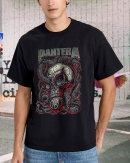 PANTERA Venomous Official T-Shirt Cotton Soft Crew Neck Short Sleeve Shirt for Band Music Fans