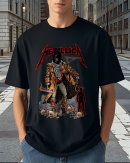 Metallica Unforgiven Adult Black T Shirt Cotton Soft Crew Neck Short Sleeve Shirt for Band Music Fans