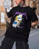 Metallica Harvester of Sorrow T-shirt Cotton Soft Crew Neck Short Sleeve Shirt for Band Music Fans