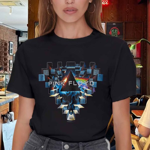 Men's Pink Floyd Band Space Window Short Sleeve T-Shirt T-Shirt Vintage Rock Graphic Tee Cotton Rock Fan pop Rock Music World Tour Black Unisex T-Shirt - Image 6