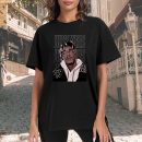 Men's Women's Unisex Juice WRLD Vintage Crewneck Rapper T-Shirt Novelty Graphic Tee Tops T-Shirt Album Rock Music T Shirt Black