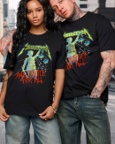 Metallica Toddler Boys and Justice for All T-Shirt Cotton Soft Crew Neck Short Sleeve Shirt for Band Music Fans