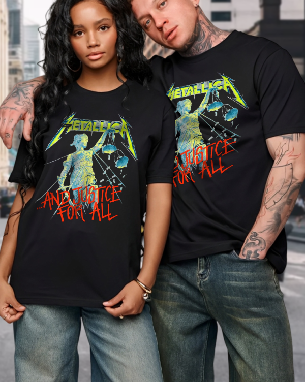 Metallica Toddler Boys and Justice for All T-Shirt Cotton Soft Crew Neck Short Sleeve Shirt for Band Music Fans - Image 7
