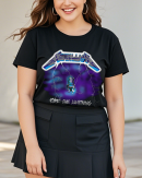 Metallica Unisex-Adult Standard Ride The Lightning T-Shirt Cotton Soft Crew Neck Short Sleeve Shirt for Band Music Fans