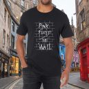 Men's Pink Floyd Band The Wall T-Shirt Vintage Rock Graphic Tee Cotton Rock Fan pop Rock Music World Tour Black Unisex T-Shirt