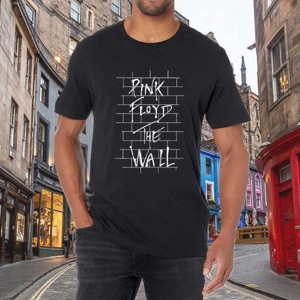 Men's Pink Floyd Band The Wall T-Shirt Vintage Rock Graphic Tee Cotton Rock Fan pop Rock Music World Tour Black Unisex T-Shirt - Image 5