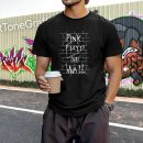 Men's Pink Floyd Band The Wall T-Shirt Vintage Rock Graphic Tee Cotton Rock Fan pop Rock Music World Tour Black Unisex T-Shirt
