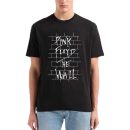 Men's Pink Floyd Band The Wall T-Shirt Vintage Rock Graphic Tee Cotton Rock Fan pop Rock Music World Tour Black Unisex T-Shirt