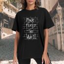 Men's Pink Floyd Band The Wall T-Shirt Vintage Rock Graphic Tee Cotton Rock Fan pop Rock Music World Tour Black Unisex T-Shirt
