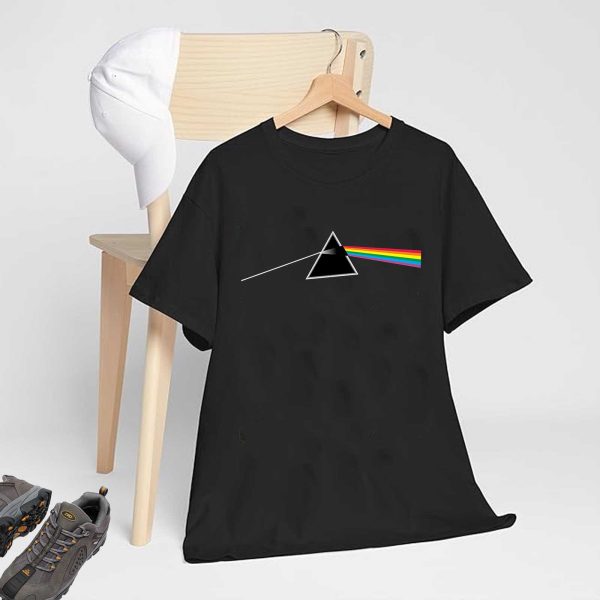 Men's Pink Floyd Dark Side of The Moon Album Rock Music T Shirt Black Collection World Tour Black Unisex T-Shirt - Image 6
