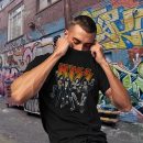 Men's KISS Cotton Rock Fan Pop Rock Music World Tour Black T-Shirt Unisex Adult Slim Fit Black Cartoon T-Shirt