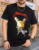 Metallica Men's Standard Damage Inc Tour T-Shirt Tee Cotton Soft Crew Neck Short Sleeve Shirt for Band Music Fans