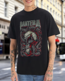 PANTERA Venomous Official T-Shirt Cotton Soft Crew Neck Short Sleeve Shirt for Band Music Fans