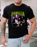Pantera Official Vintage Group Sketch T-Shirt Cotton Soft Crew Neck Short Sleeve Shirt for Band Music Fans