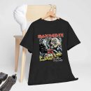 Men's Iron Maiden Eddie Number Of The Beast T-Shirt Vintage Rock Band Fan pop Rock Music World Tour Crewneck Cotton T-Shirt