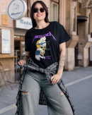 Metallica Harvester of Sorrow T-shirt Cotton Soft Crew Neck Short Sleeve Shirt for Band Music Fans