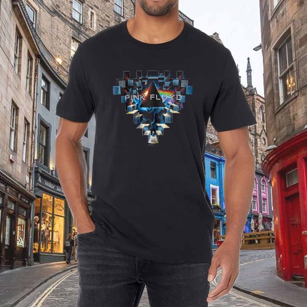 Men's Pink Floyd Band Space Window Short Sleeve T-Shirt T-Shirt Vintage Rock Graphic Tee Cotton Rock Fan pop Rock Music World Tour Black Unisex T-Shirt - Image 5