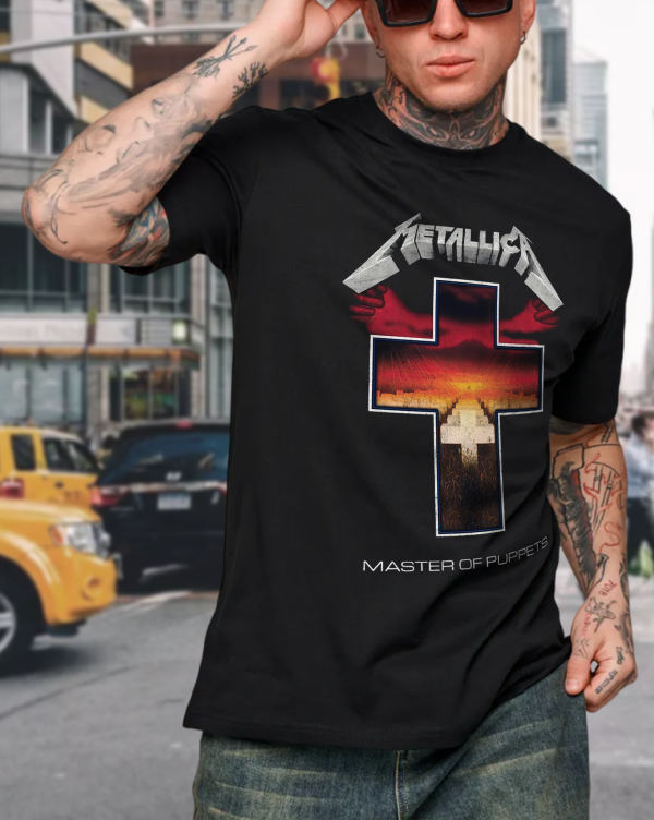 Metallica Unisex Tee Master of Puppets Tracks Cotton Soft Crew Neck Short Sleeve Shirt for Band Music Fans - Image 6