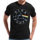Men's Pink Floyd Rock Band Prism Circle Logo T-Shirt Album Rock Music T Shirt Black Collection World Tour Black Unisex T-Shirt