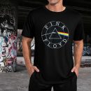 Men's Pink Floyd Rock Band Prism Circle Logo T-Shirt Album Rock Music T Shirt Black Collection World Tour Black Unisex T-Shirt