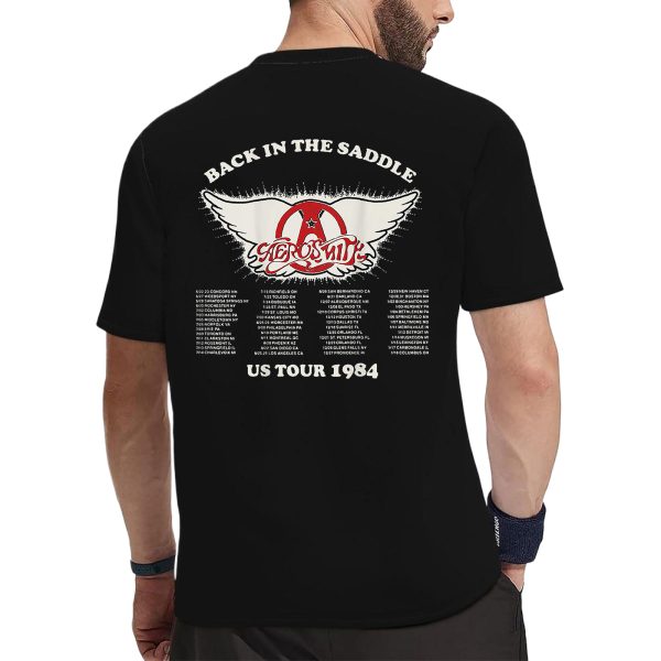 Men's KISS End Of The Road Tour Chrome T-Shirt Vintage Rock Graphic Tee 80s Music Shirt Cotton Rock Fan pop Rock Music World Tour Black T-Shirt - Image 4