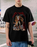 Metallica Unforgiven Adult Black T Shirt Cotton Soft Crew Neck Short Sleeve Shirt for Band Music Fans