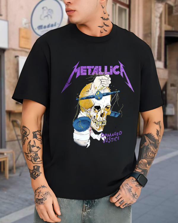Metallica Harvester of Sorrow T-shirt Cotton Soft Crew Neck Short Sleeve Shirt for Band Music Fans - Image 4