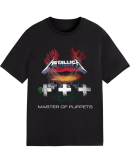 Metallica Men's Standard Master of Puppets T-Shirt Cotton Soft Crew Neck Short Sleeve Shirt for Band Music Fans